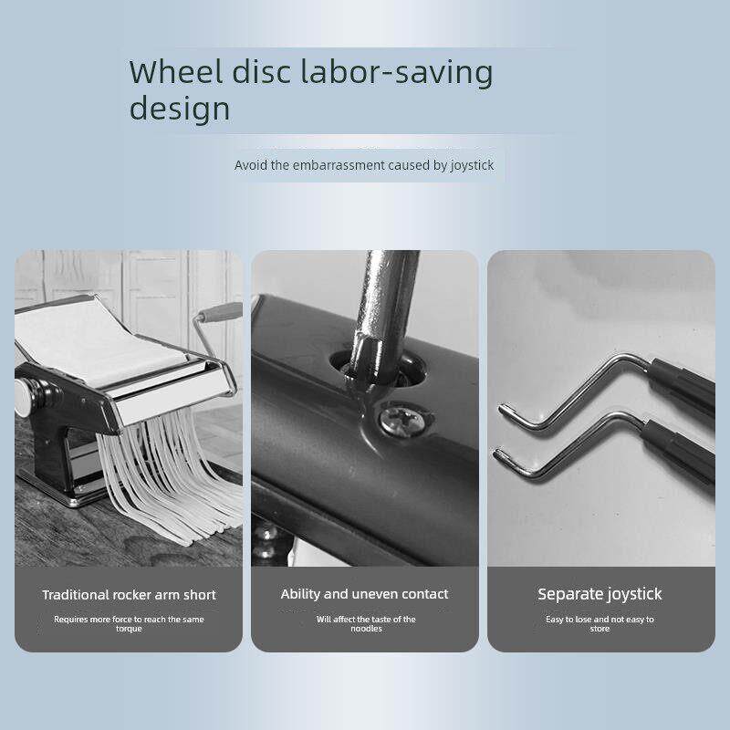 家用小型手摇面机商用家用不锈钢多功能手动压面机