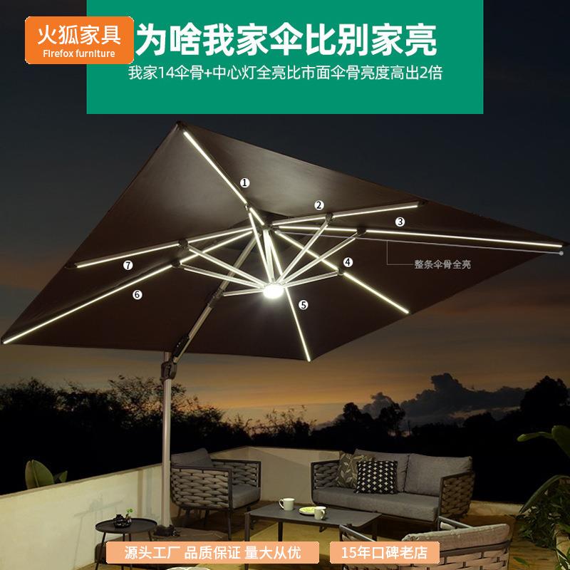 户外遮阳伞庭院伞露天阳台别墅花园大太阳伞棚商用室外摆摊罗马伞