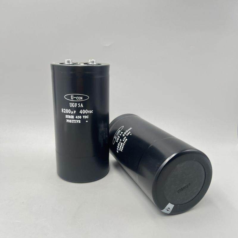 原装现货 U-CON UGF5A 400V8200UF 77x155mm 螺脚铝电解电容