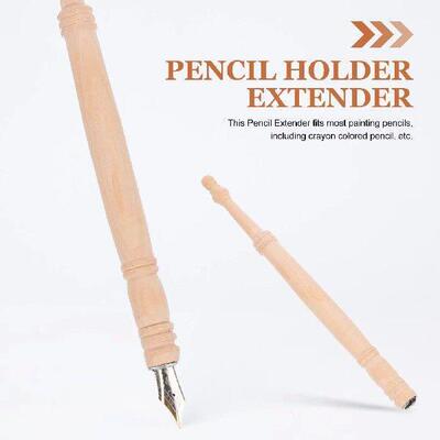 Pencil Extension Bamboo Extender for Holder Crayons Sketch