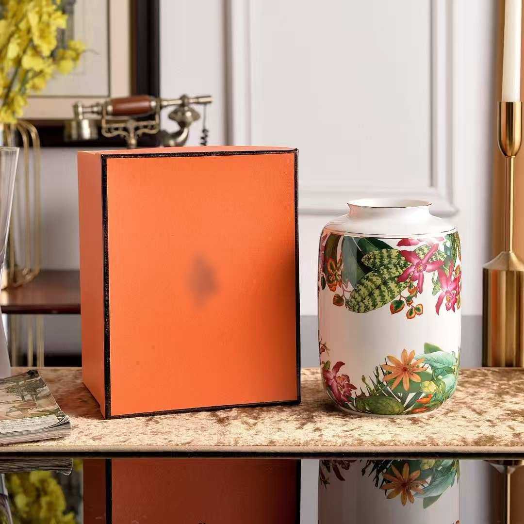 桌面复古欧式轻创意热带雨林花瓶爱马奢陶瓷系列摆件家花瓶玄关,家居饰品,花瓶,淘宝优惠券,粉丝福利购,淘宝优惠卷