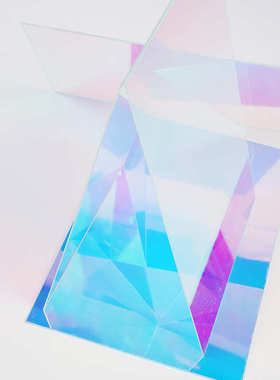 炫ps板力有机光幻彩彩玻璃板渐变镭射板亚克变色彩虹彩色展示板极