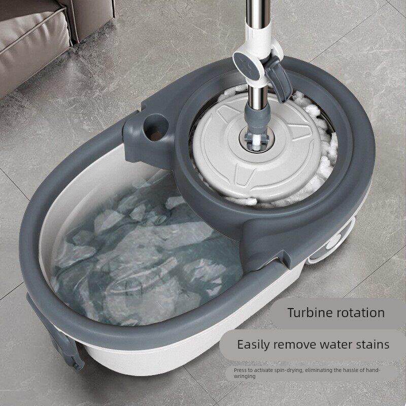 Mop and bucket set, a flat mop for floor cleaning