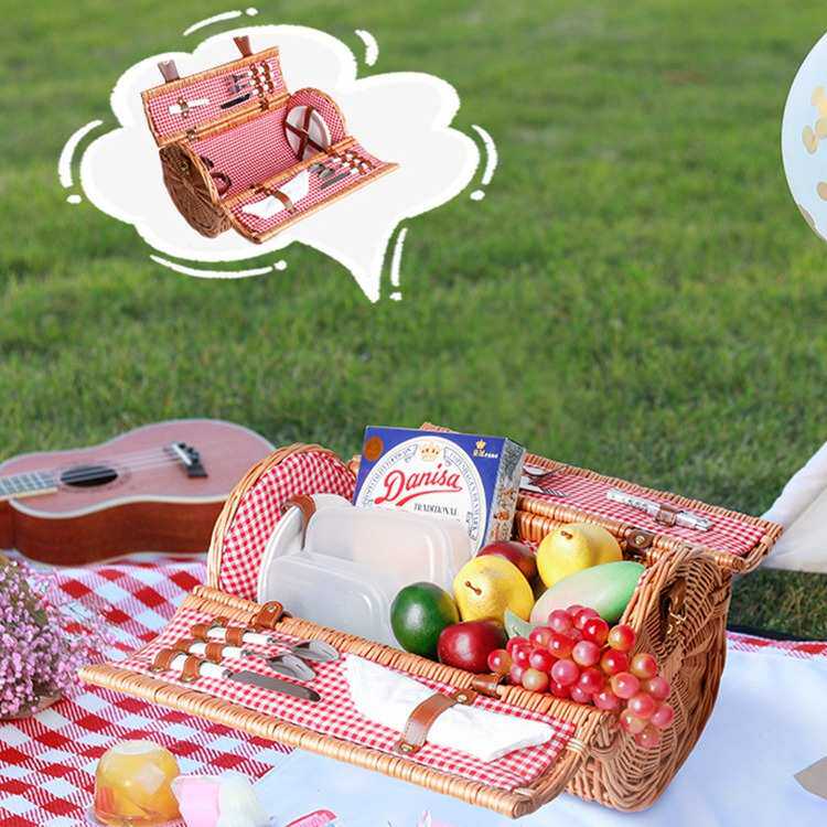 工厂现货 手工柳编手提带盖礼品篮 春游带餐具田园ins藤编野餐篮,收纳整理,其他收纳篮,淘宝优惠券,粉丝福利购,淘宝优惠卷