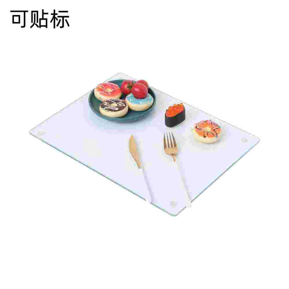 透明亚克力砧板架 带防滑垫亚克力菜板厨房切水果蔬菜砧板