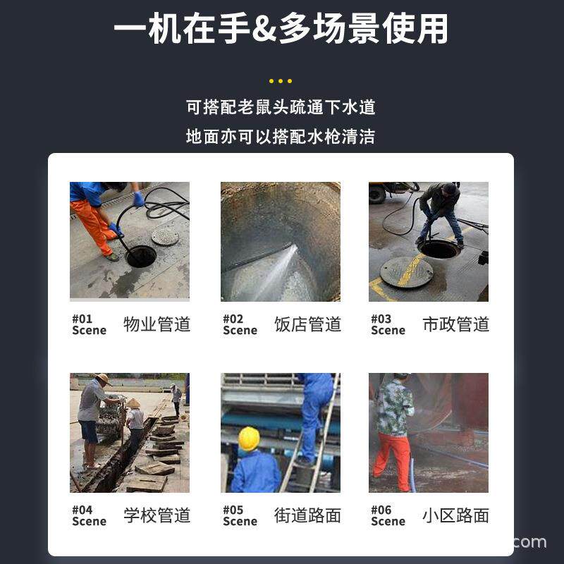 汽油清洗机商用大功率柴油洗车机养殖物业工厂工地市政冲洗地面