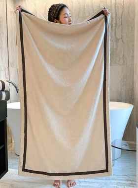 好货自留！*尔顿酒店te供轻奢加厚浴巾双面加厚加大吸水洗澡巾