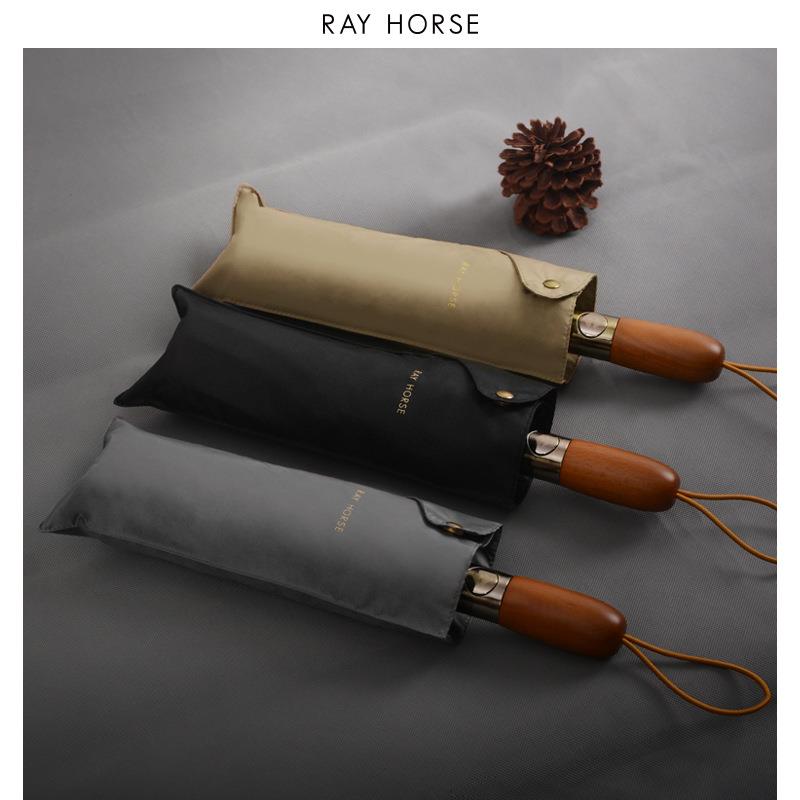RAY两HRSE全自号动折叠伞大双人伞晴雨用双层十骨雨伞OloR3312--0