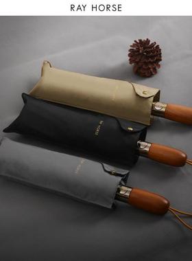 RAY两HRSE全自号动折叠伞大双人伞晴雨用双层十骨雨伞OloR3312--0