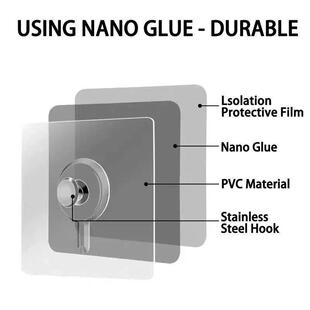 Adhesive Nails Transparent Pcs Scre Poster Self Hook Wall