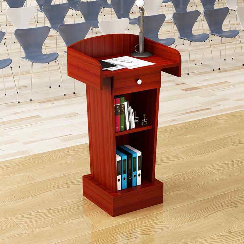 讲台演讲台发言台简约教师讲台桌主持接待台咨客台会议小型迎宾台