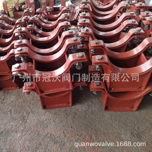 A2标准型双螺栓管夹 管道支架管卡三孔基准型抱箍 不锈钢管夹管箍