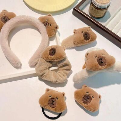 1PC Cartoon Capybara Hair Accessories Hair Bands Hair Claw C