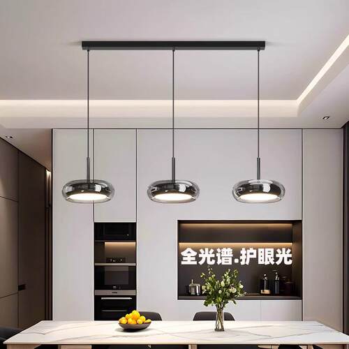 餐厅吊灯现代简约意式极简餐桌灯具网红国王湖飞碟吧台饭厅餐厅灯