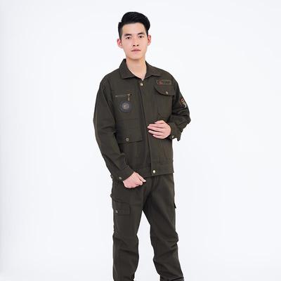 高档工服套装男春季秋耐磨防烫电焊工厂车间干活保穿的作衣服汽修