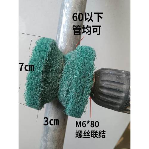 管道刷管外刷桌腿木棍打磨腰鼓形百洁布磨头外圆打磨头圆管拉丝头