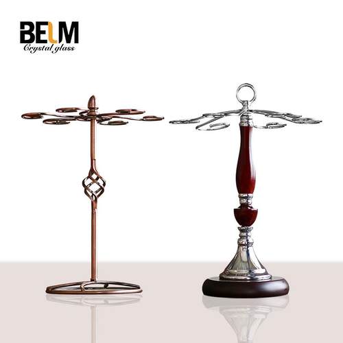 覆古古铜色铁艺红酒杯架倒挂香槟杯家用摆件悬挂杯挂个性创意欧式