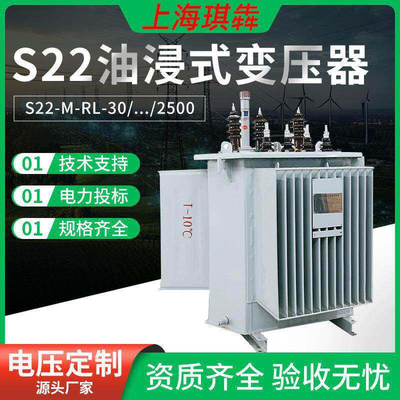 S22油浸式电力变压器1000kva非晶合金三相压SH15/18一级能耗NX1