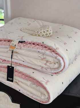 CELN秋冬一XL202510面软I糯G针棉一面安抚豆豆绒单双人织保暖可水