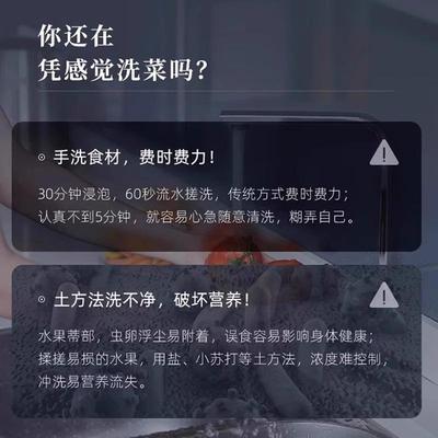 德国果蔬清洗机去农残杀菌家用多功能无线全自动食材消毒净化器