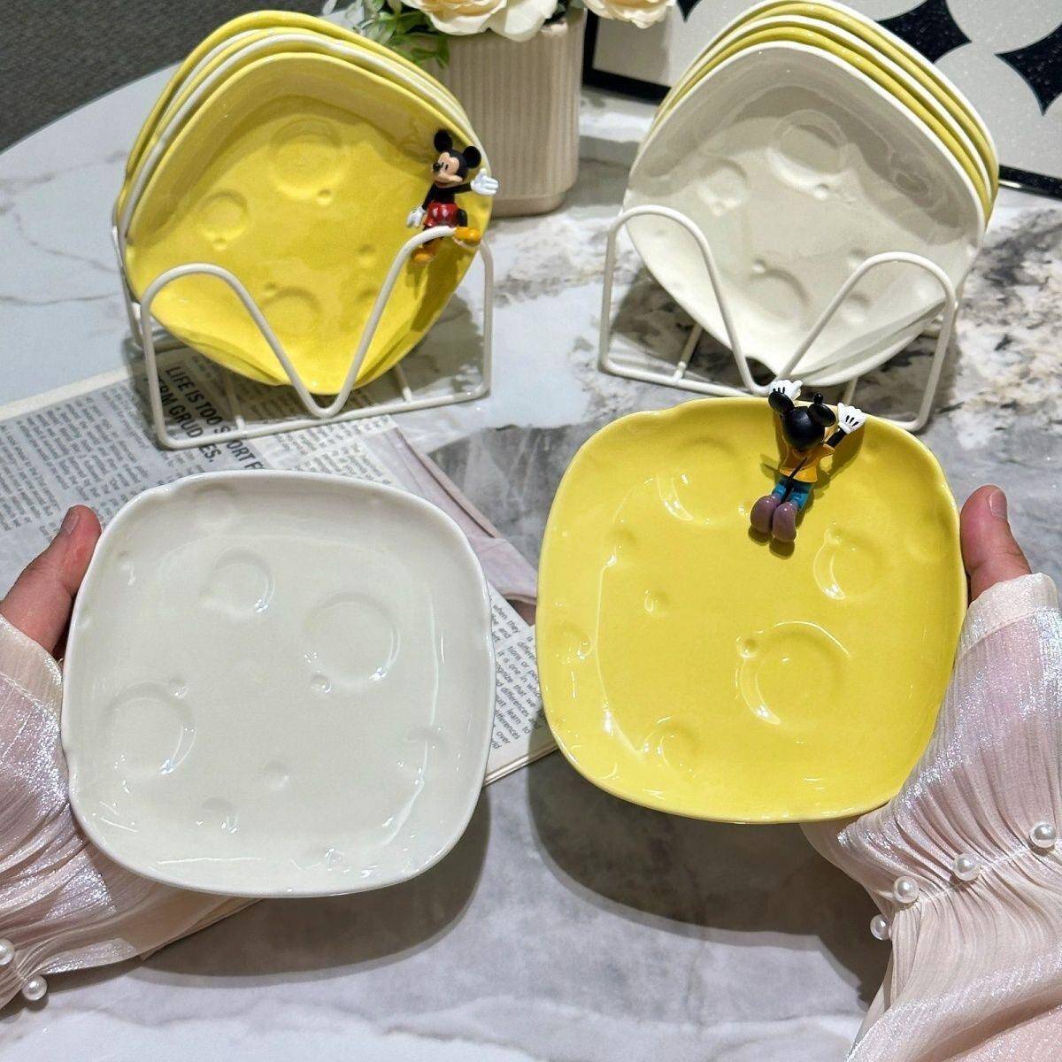 吐骨碟小吃盘餐桌骨碟家用骨头碟陶瓷桌面垃圾盘吐骨头盘碟子骨盘