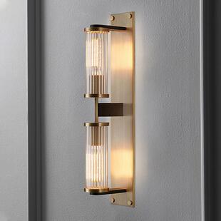 卧室床头灯轻奢客厅电视背景墙水晶壁灯简约现代高级感两侧装饰灯