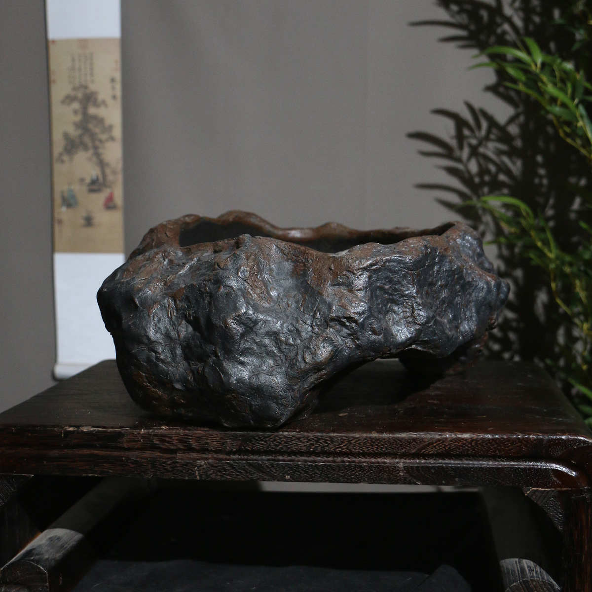 紫砂花盆异形盆南蛮盆禅意手工粗陶盆景盆觅陶乡大号木桩盆柴烧盆