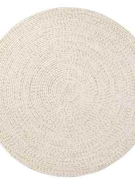 高档KENZ织AKI 编款发旋厅转椅地垫卧室沙茶几客圆形素色简约无胶