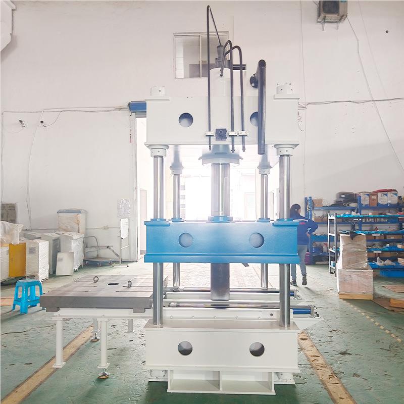 全自1动四四柱液压机自动推拉缸上料32Y32-100T-00YT柱液压机推拉