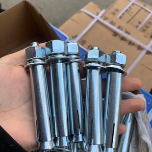 国标膨胀螺丝镀锌加长外膨胀螺栓拉爆铁膨胀管M6M8M10M12M18