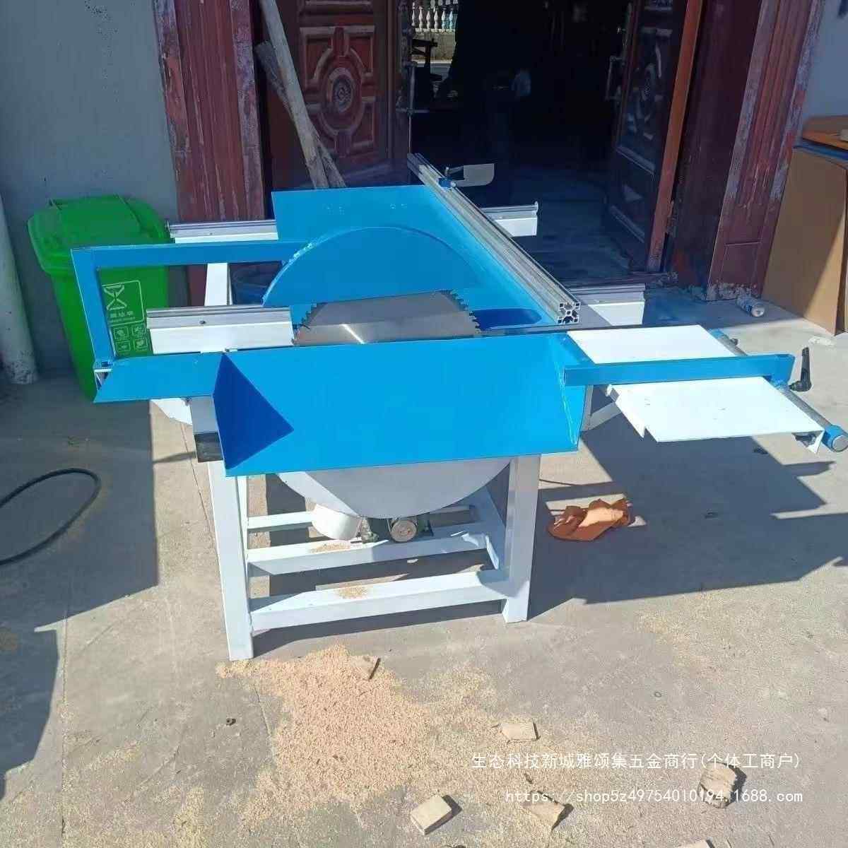 木工推台工锯木工料木机简默认项械锯木易托盘木方木板齐断头锯床