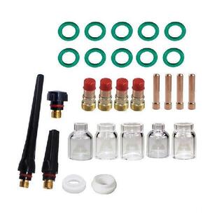 A21Q -28Pcs TIG Welding Torch Accessories Stubby Lens 4 -12