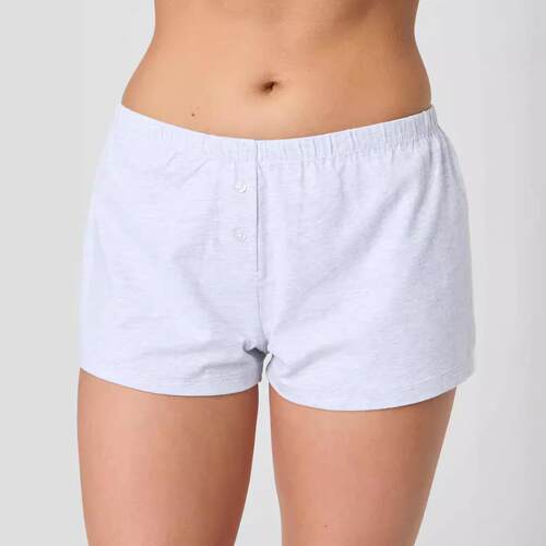 Women's elastic waist wide leg home pants with button down