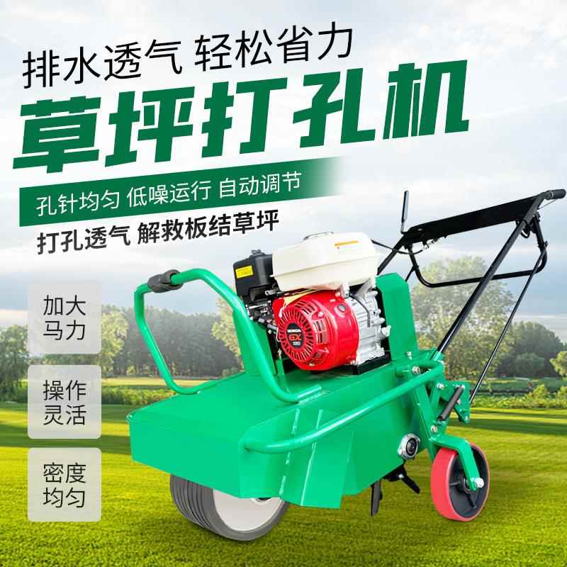 草坪打机 天然草坪草梳草机 园孔林175草地透气钻机 根维护梳理孔