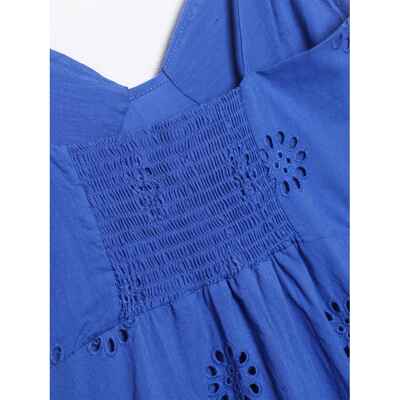 Women's suspender embroidered layered ruffle edge