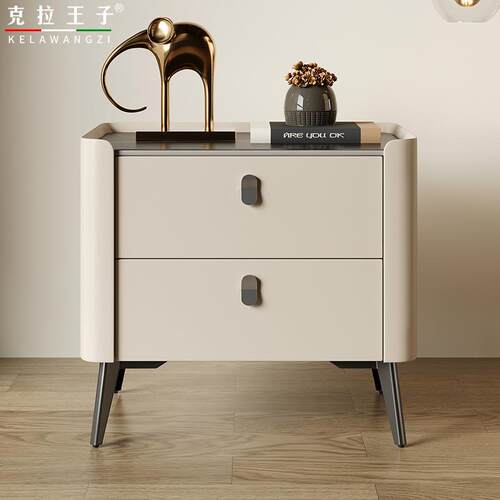 SNAG8825轻奢卧室家用实木床头柜简约现代小型小茶几创意网红替代