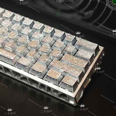 wooting60he+键盘满改定制磁轴客制化打瓦镂空铝壳碎银几两现货新