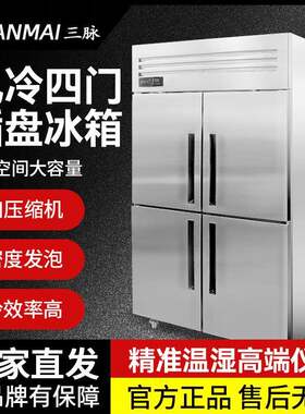 商用冷藏柜4门冷冻柜插盘低温冷柜双门双温风冷藏柜慕斯柜