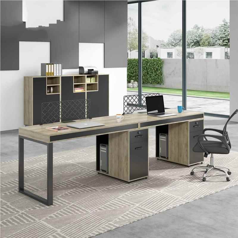 办公桌/4/6位 职人员办公桌椅2组现合工业风电脑桌简约代