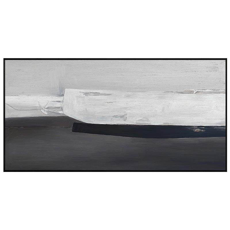 现代简约抽象装饰画客厅横幅大气壁画沙发背景墙挂画气象艺术