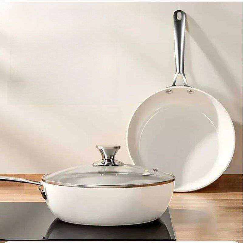 德国品质陶瓷釉不粘锅天然贝瓷家用炒锅名旋商贸无涂层不沾平底锅