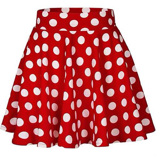 Frenchy Waist Pleated Corduroy Bell Skirt Fashionable Casual