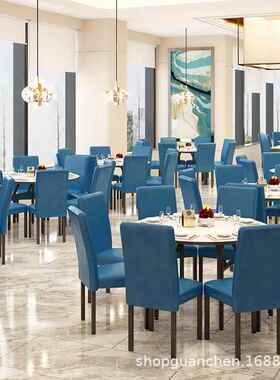 酒椅店餐厅桌折叠大圆桌宴背会婚包庆厢靠GC-58椅饭店餐桌椅商用