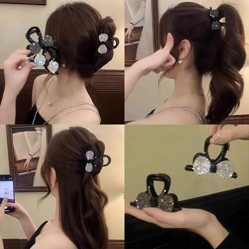 Luxurious Bow Hair Clip for Princess Hairstyle, Elegant and