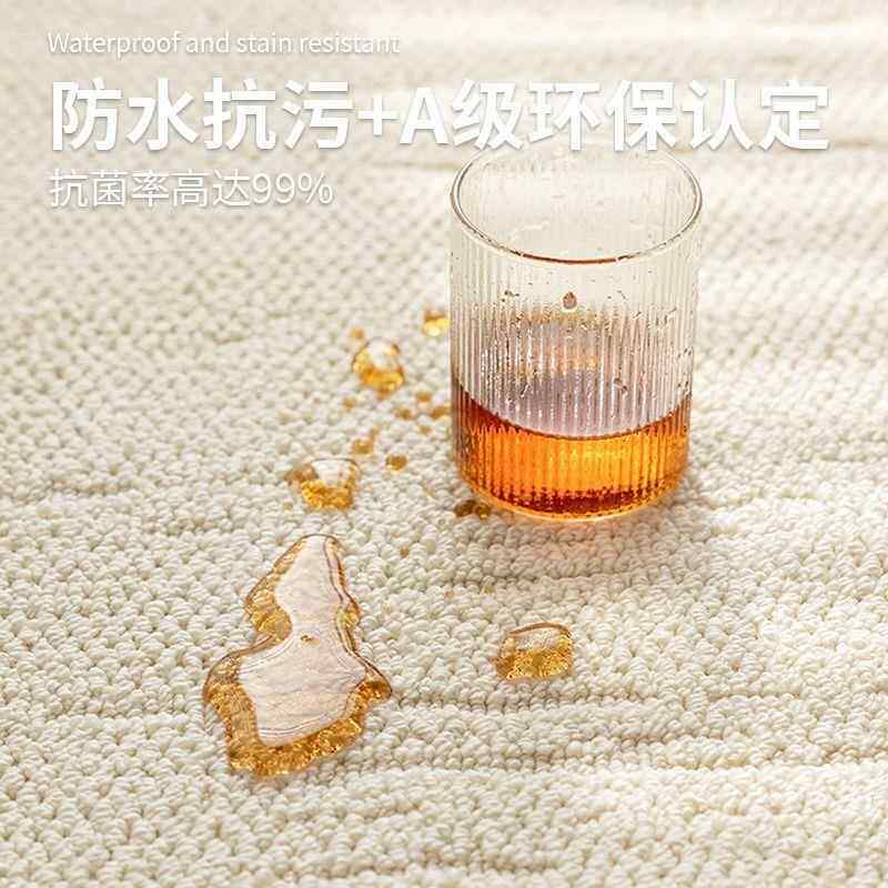 【防2318人收藏】水地毯客厅奶油沙发茶几卧室免防洗床rx8k4X2a边