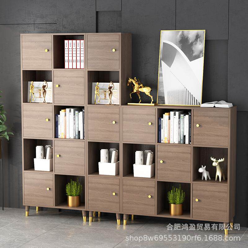 新款直销日式小矮柜组合格子柜实木落地书柜书架置物架电视柜缝隙