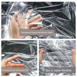 防水透明Tpu面料透视服装雨衣伞台布优于Pvc/0.1Mm Pu皮布