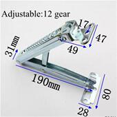 斜架面支撑五金支13档卡位伸缩学课桌三角3架1齿升降架LT书生桌