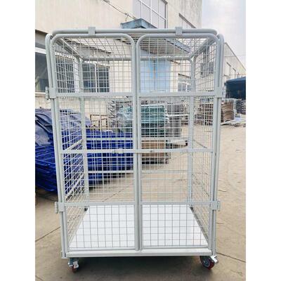 折叠物流台车移动周转车物流笼车手推车仓储笼货架铁筐快递分捡筐