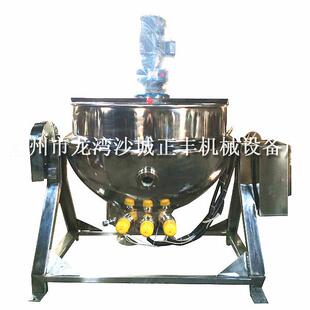 厂家500L可倾式 316不锈钢夹层锅 电加热夹层锅304